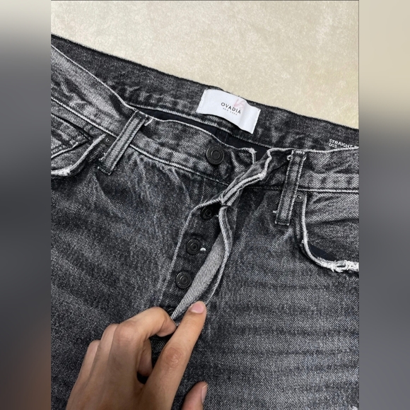 Ovadia and Sons NY men's straight taper jeans 003 32 stonewash jeans - Picture 5 of 11